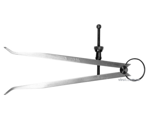 Кронциркуль для внутрішніх вимірів YATO : l= 150 мм, з гвинтовим фіксатором і на пружині [50]