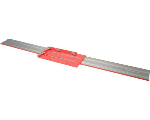 Шина напрямна універсальна YATO для дискових ручних пил з затискачами, l= 150 см, w= 135 мм [5]