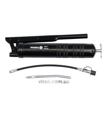 Шприц мастильний VOREL, V= 400 см³, 41-69 MPa з гнучкою і жорсткою трубками [5/10]