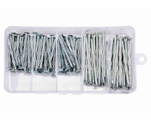 Цвяхи оцинковані до бетону YATO : 3.5 х 50 мм, 3.5 х 70 мм, 106 шт. (DW)