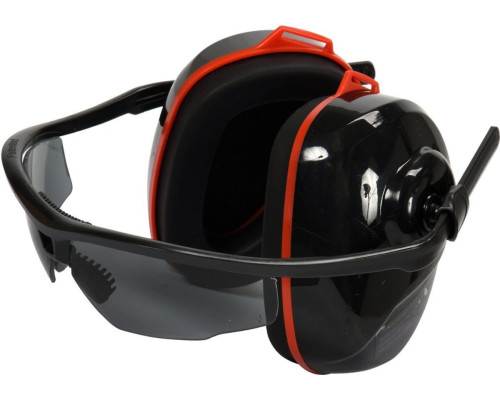 Навушники протишумні комбіновані з захисними окулярами затемненими YATO(DW)