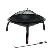 Чаша для вогню  LUND Ø= 56 см, вис.- 39 см на 3-х розкладних ніжках з сітчатою кришкою [1]