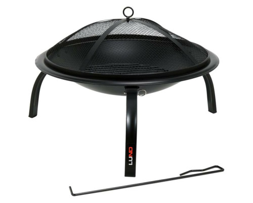 Чаша для вогню LUND Ø= 56 см, вис.- 39 см на 3-х розкладних ніжках з сітчатою кришкою [1]