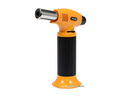 Пальник газовий VOREL з п`єзозапалом; ємність- 10 г, макс. t=1300°C, P=0,22 кВт [10/60]