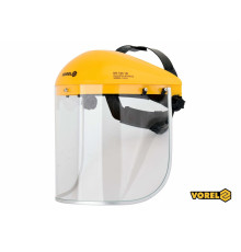 Щиток захисний VOREL для обличчя з прозорим регулювальним екраном [25/100]