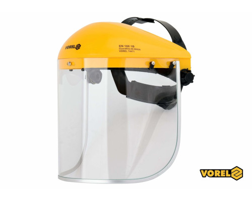 Щиток захисний VOREL для обличчя з прозорим регулювальним екраном [25/100]