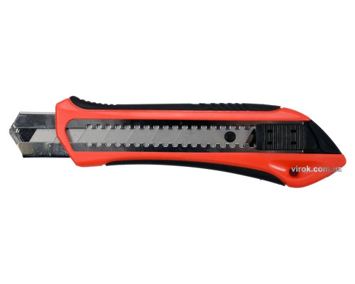 Нож YATO с выдвижным лезвием с отломными сегментами: M=25 мм [12/144]