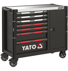 Шафа-візок для інструментів YATO з 7 шуфлядами і додатк. скринькою, 1100х 990х 480 мм [1]