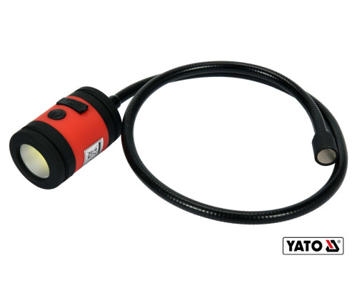 Лампа світлодіодна YATO : 3.7 В Li-Po 1.5 Агод, 3 Вт, 100 lm, гнучкий тримач з магнітом(DW)