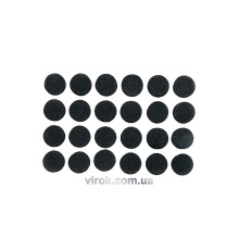 Протектор самоклеючий антиковзкий VOREL, 10мм набір 24шт. (чорні) [60/720]