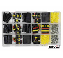 Набір герметичних роз'ємів YATO для електричних контактів, розміри 1-6 PIN, 424 шт [6/12]