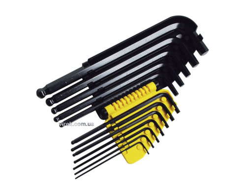 Ключі 6-гранні L-подібні STANLEY : (1/16 - 3/8) Набір 12 Шт.