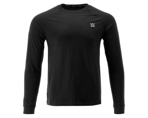 Футболка черная, с длинными рукавами YATO разм. S/ 66 см х 48 см, 100%-хлопок [40]
