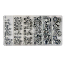 Гайки М4-М10 самозажимные YATO в пластиковой коробке; наб. 146 шт. [5/20]