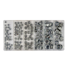 Гайки М4- М10 самозатисні YATO в пластиковій коробці; наб. 146 шт. [5/20]