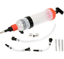 Шприц ручний для відсмоктовування технічної рідини YATO: 1,5 л, 2 універс. адаптери [20]