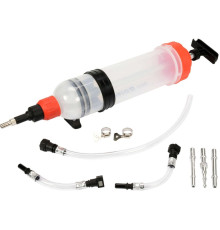 Шприц ручний для відсмоктовування технічної рідини YATO: 1,5 л, 2 універс. адаптери [20]