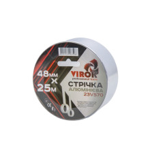 Стрічка алюмінієва клейка VIROK  48мм х 25 м. х 40 мкм. [60]