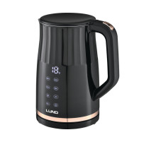 Электрочайник с термостатом из нержавеющей стали и полипроп LUND 1,7л, 2200 Вт, жив от сети 230 В