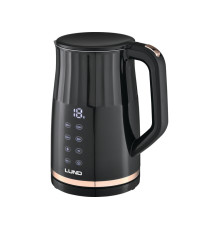 Електрочайник з термостатом з нержавіючої сталі і поліпроп LUND 1,7л, 2200 Вт, живл від мережі 230 В