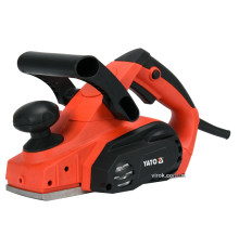 Рубанок мережевий YATO; P= 810 Вт, платформа b= 82 мм, глиб. струг. - 0-3 мм [6]