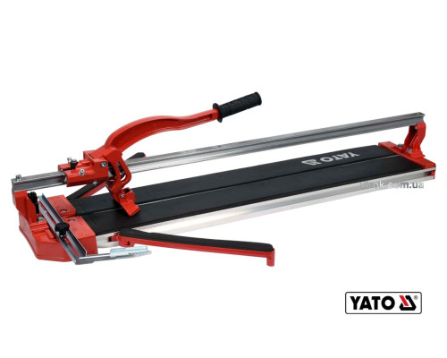 Плиткоріз ручний YATO : одна направляюча, L= 80 cм, різець Ø= 22x6x6 мм, глибина різу- 12 мм [2]