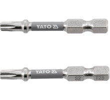 Насадка викруткова YATO TORX T25 х 50 мм. HEX 1/4", покрита нікелем, 2 шт.[10]