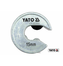 Труборіз YATO : для труб Ø= 15 мм, габарит Ø= 48 мм, алюміній /мідь /пластик. [10/50]