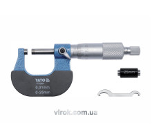 Микрометр YATO с точностью 0.01 мм в диапазоне 25 – 50 мм [50]