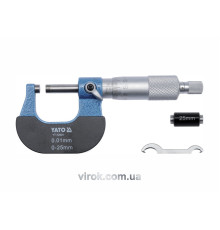 Мікрометр YATO з точністю 0.01 мм в діапазоні 25 - 50 мм [50]