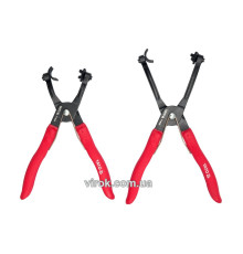 Полифункциональные щипцы для шлангов и хомутов YATO, l=217/254мм, наб. 2 шт. [6/24]