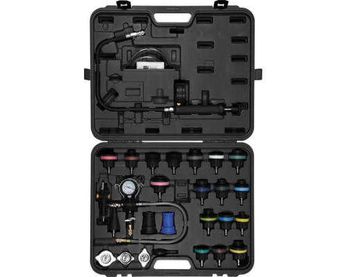 Засоби для діагностики системи охолодження двигунів авто YATO, з тиском- 0,25 MPa, 28 елем. [3]