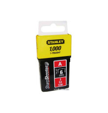 Скоба для степлера STANLEY "Light Duty" тип "А", h= 6 мм, 1000 шт.