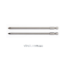 Насадка отверточная YATO: "Philips" PH1, PH2 x 150 мм, HEX 1/4". Набор 2 шт. [25/100]
