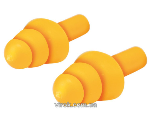 Протишумові беруші YATO : 22 дБ, сіліконові, 5 пар. [25/500]