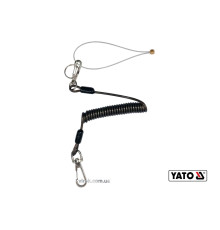 Мотузка стяжна для збереження інструментів YATO: Ø=1.5 мм, l= 52-170 мм, M≤ 3кг +2 карабіни [24/144]