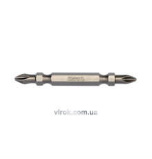 Насадка викруткова двостороння YATO : Philips РН2 - PH2, L= 65 мм. 10 (Уп/Шт.) [25/100]