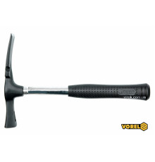 Молоток муляра VOREL тип "Берлінський" : з металевою ручкою, m=600 г [6/24]