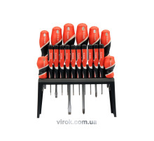 Набор отверток YATO: шлиц SL (6), "Philips" PH (6), "Torx" (6) 18 Шт.