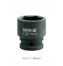 Головка торцева ударна 6-гранна YATO : квадрат 1/2", М= 25 мм, L= 43 мм [30/120]