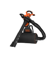 Порохотяг садовий з подрібнювачем мережевий B+D : P= 3 кВт, збірний мішок- 72 л, 11.7 м³/хв, 2 сопла