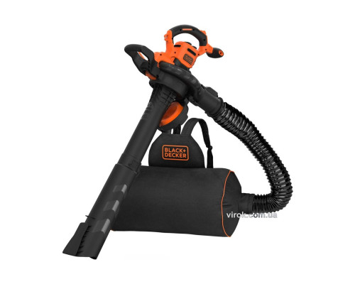 Пылесос садовый с измельчителем сетевой B+D : P= 3 кВт, сборный мешок- 72 л, 11.7 м³/мин, 2 сопла