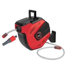 Шланг водяний ПВХ на автозмот котушці YATO з сполучн муфтами 1/2",Ø=11.5мм,тиск-8 Bar,l=15м+наконечн