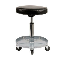 Табурет на колесах VOREL з регуляцією висоти 410-550 мм і полкою, макс. навантаж.- 135 кг [4]