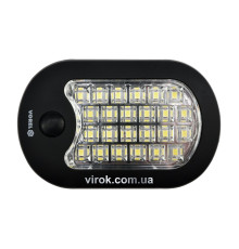 Ліхтар діодний з режимами 20+3 Vorel підвісний з гачком батарейковий 3ААА х 1,5 В [12/48]