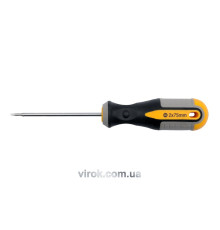 Викрутка плоска VOREL : SL2 х 75 мм. Cr-V [12/96/384]