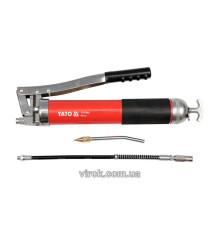 Шприц мастильний YATO, 800 см³. з жорстк. і гнучк. аплікаторами [4/8/112]