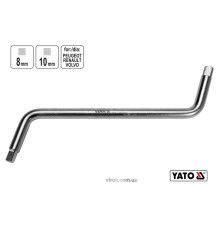 Ключ двусторонний для сливной пробки YATO: квадрат-8 x 10 мм [6/36]