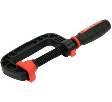 Струбцина з гвинтовим затискачем з нейлона  YATO, тип "С", 50 мм, глиб- 45 мм [12/72]