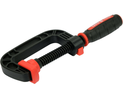 Струбцина з гвинтовим затискачем з нейлона YATO, тип "С", 50 мм, глиб- 45 мм [12/72]